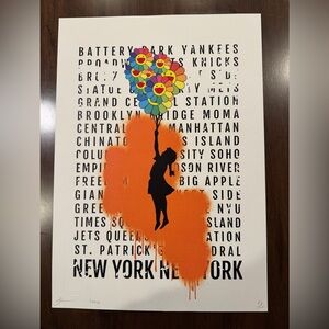 DEATH NYC PRINT, like new. #84 of only 100 made!